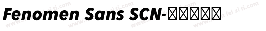 Fenomen Sans SCN字体转换
